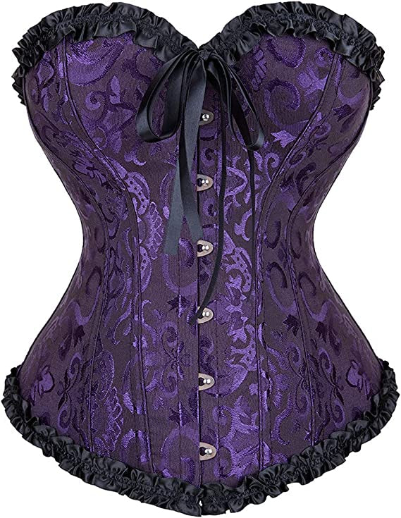 Midnight Whisper Embroidered Corset