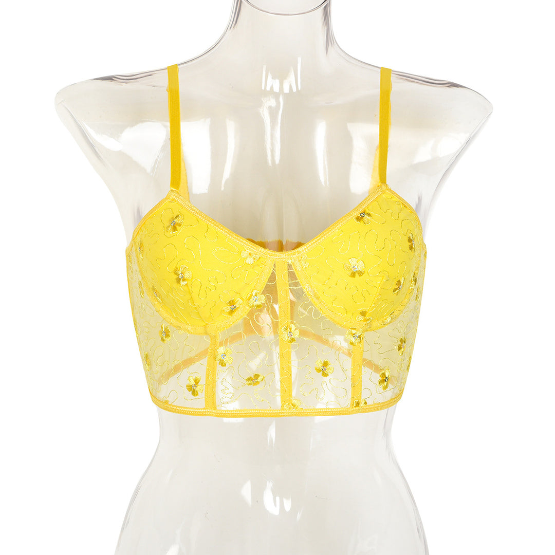 Radiant Allure Mini Ribbon Corset Top