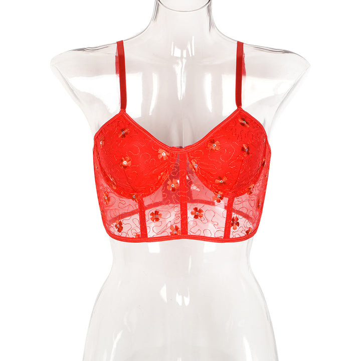 Radiant Allure Mini Ribbon Corset Top