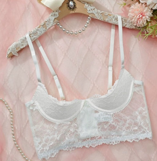 Glimmer Lace Open Half Cup Bra