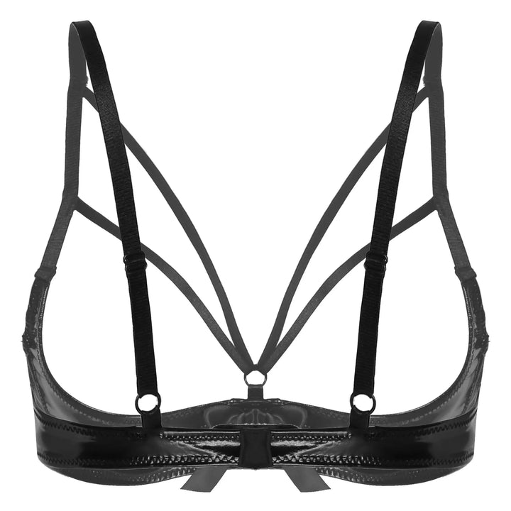 Strappy Bow Open Cup Bra