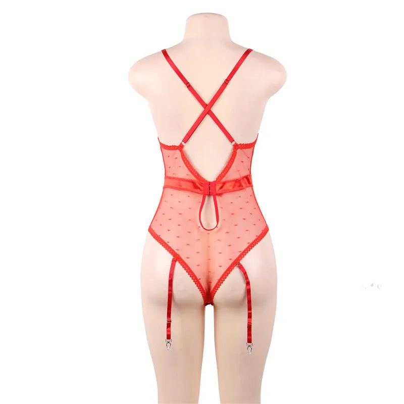 Flirty Fantasy Eyelash Trims Bodysuit