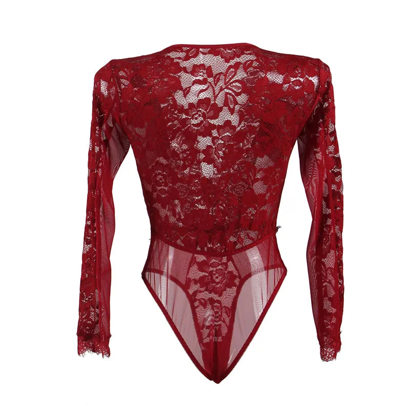 Sultry Symphony Deep V Bodysuit