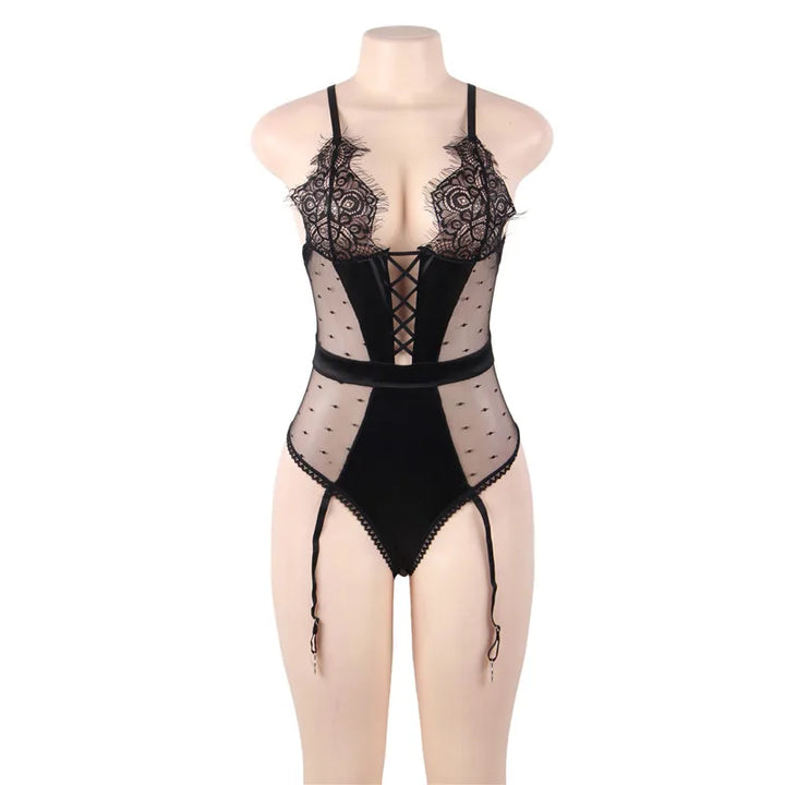 Flirty Fantasy Eyelash Trims Bodysuit