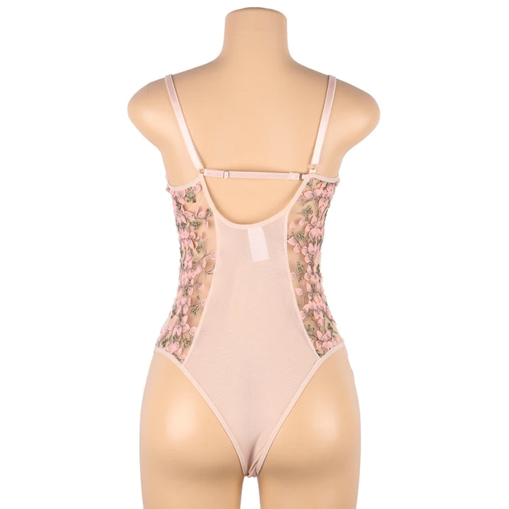 Floral Bloom Translucent Bodysuit