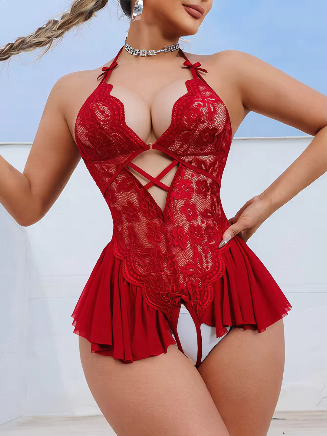 Rosalind Crotchless Bodysuit
