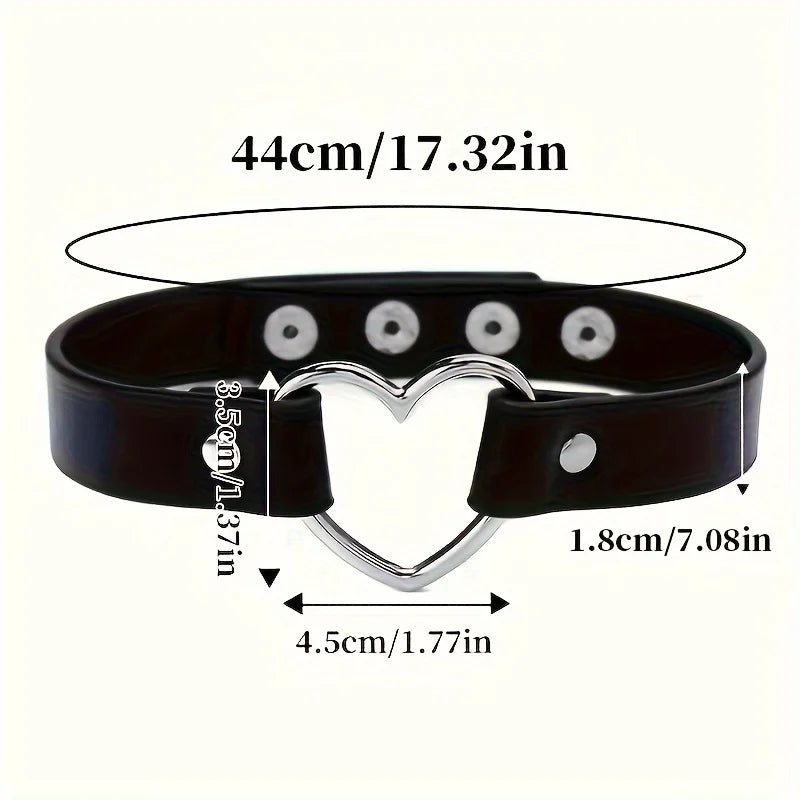 Heart Collar Leash Chain