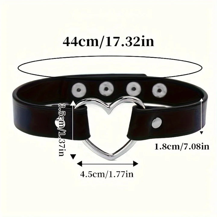 Heart Collar Leash Chain