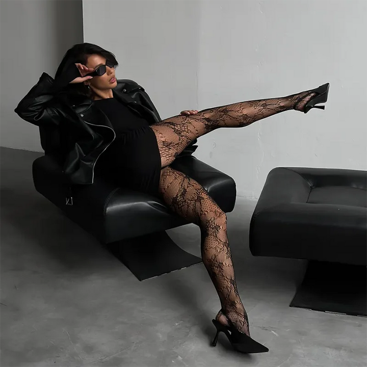 Talia Floral Hosiery