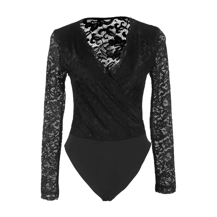 Radiant Serenity Lace Long Sleeved Bodysuit