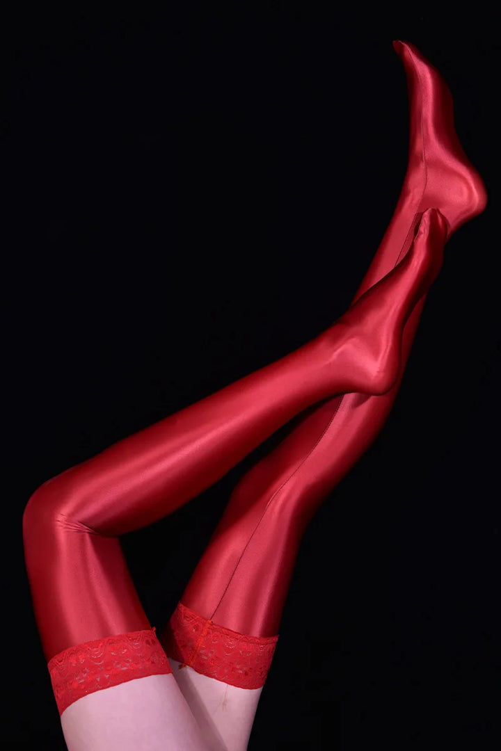 Aria Glossy Lace Hosiery