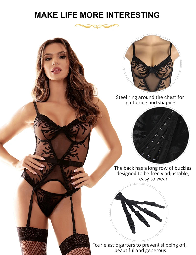 Enigma Seduction Translucent Bodysuit