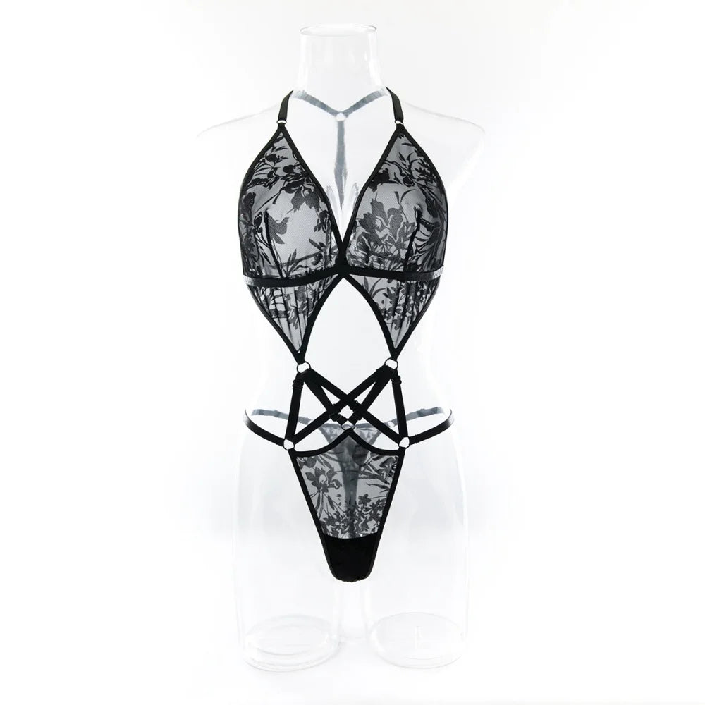 Jacquard Lace Bodysuit