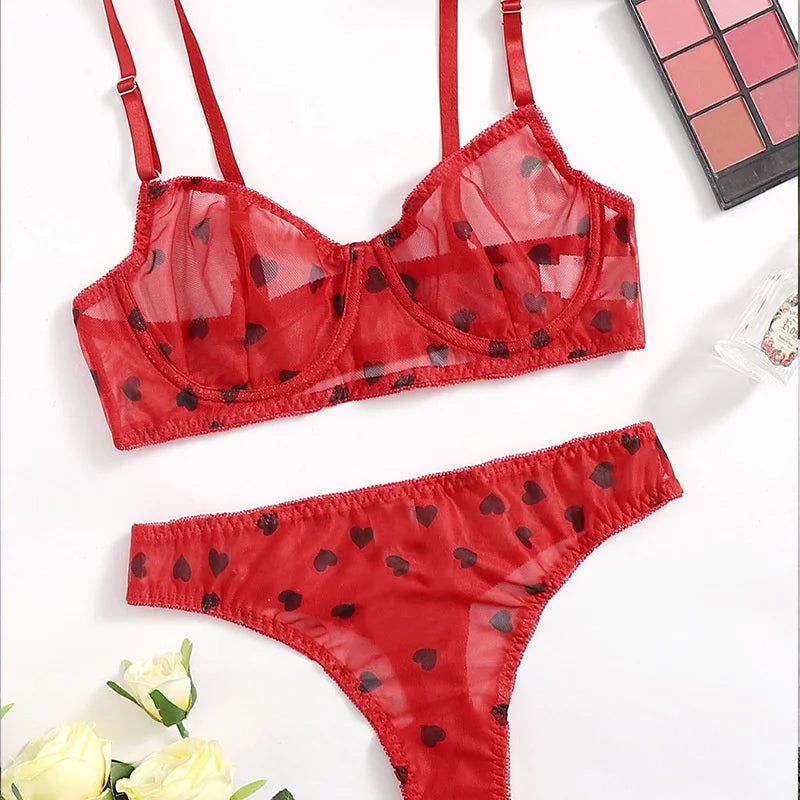 Sweetheart Lace Lingerie Set