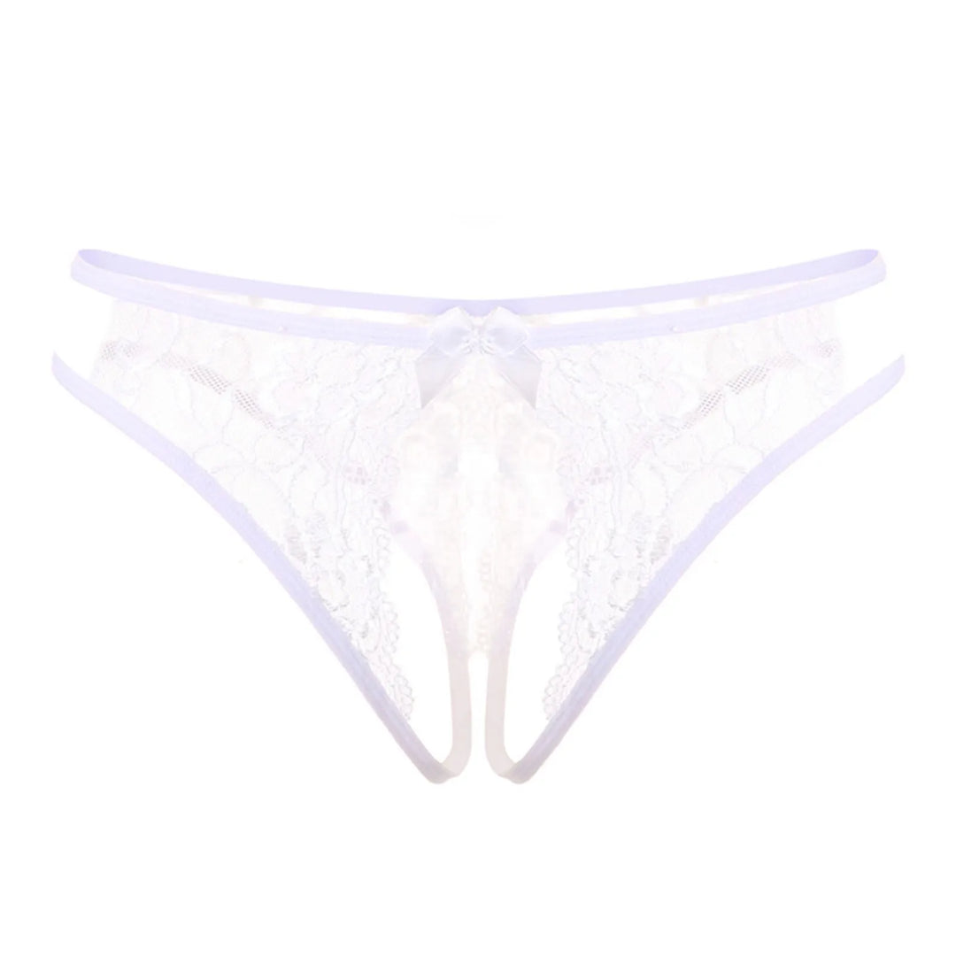 Low-Rise Sheer Thong with Cheeky Cutouts