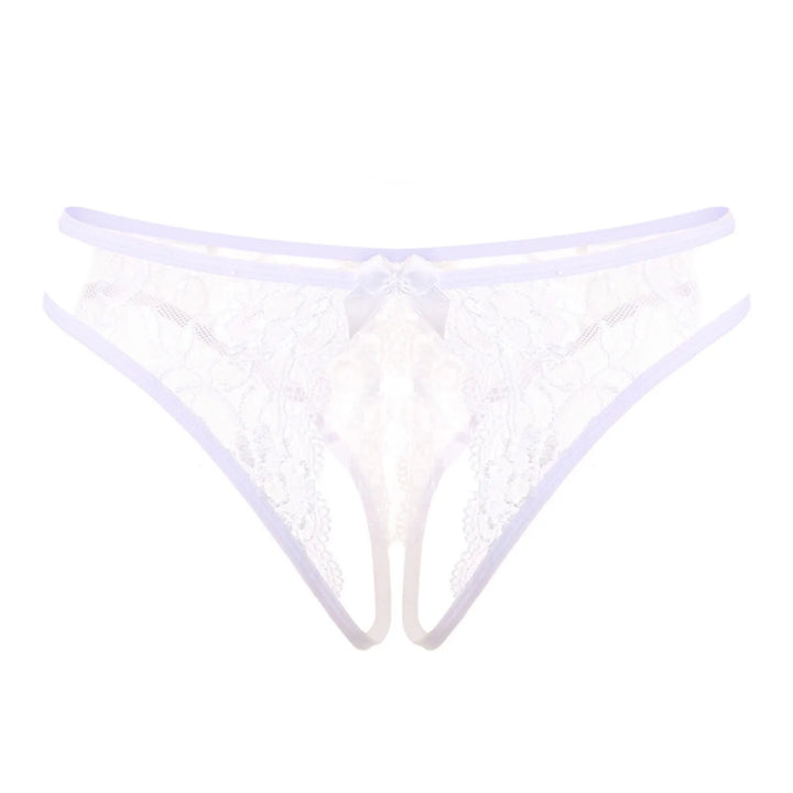 Low-Rise Sheer Thong with Cheeky Cutouts