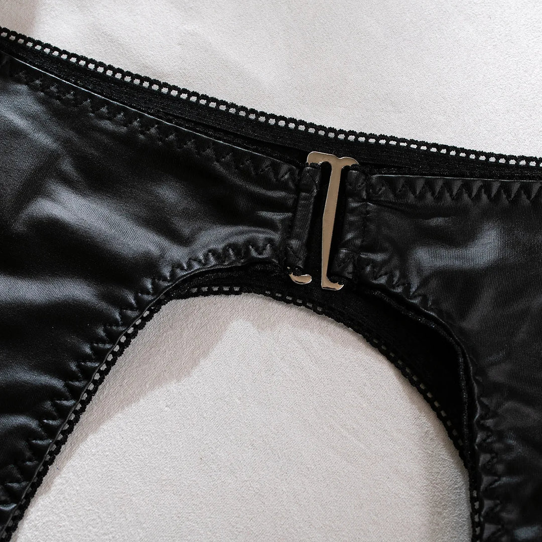 Helena Leather Lingerie Set