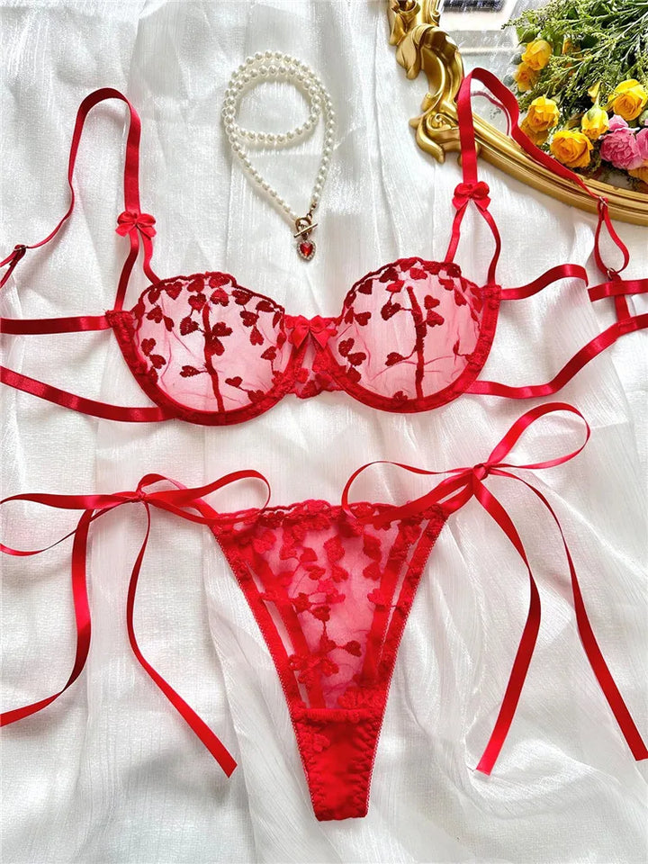 Heartstrings Sheer Lingerie Set