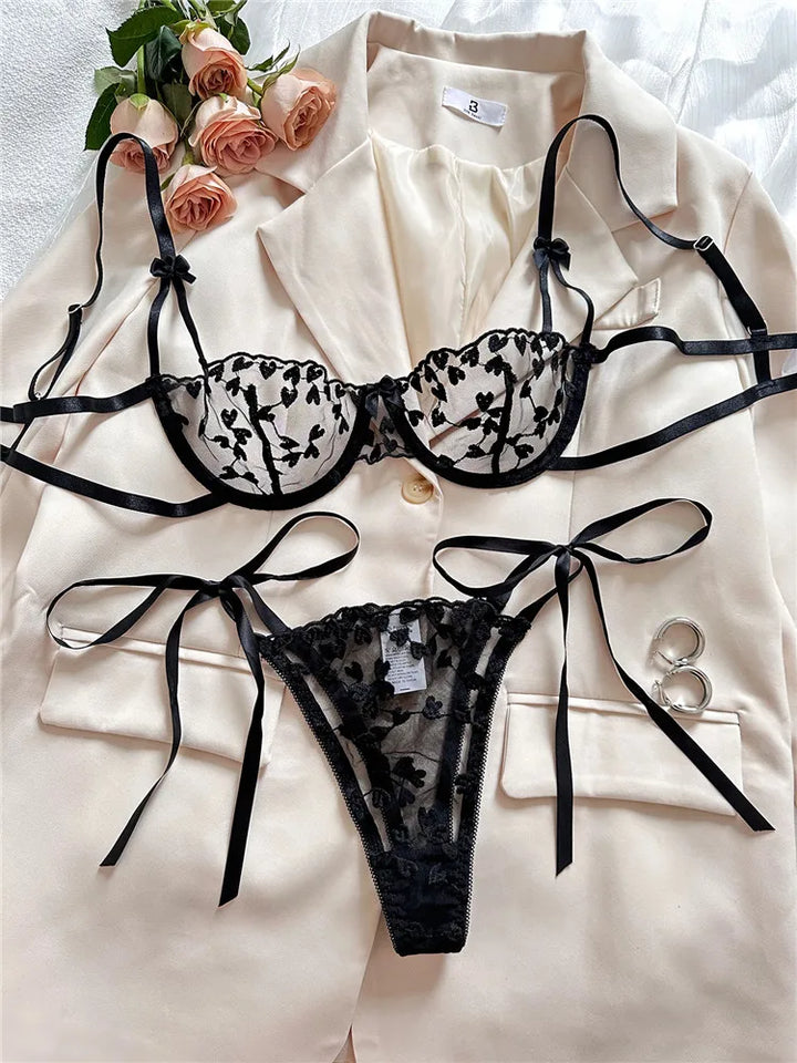 Heartstrings Sheer Lingerie Set