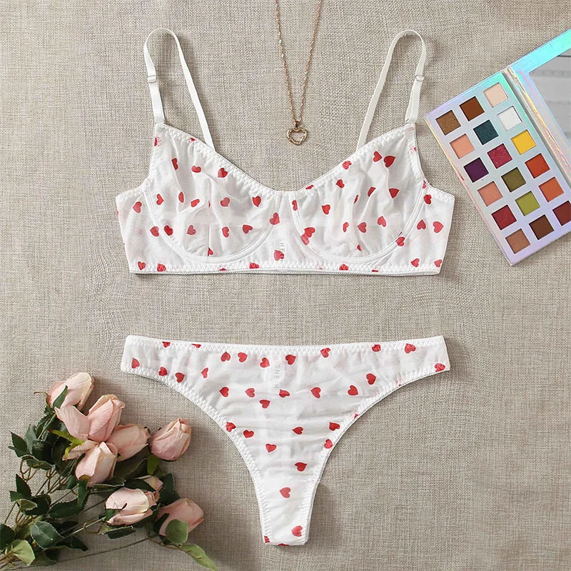 Sweetheart Lace Lingerie Set