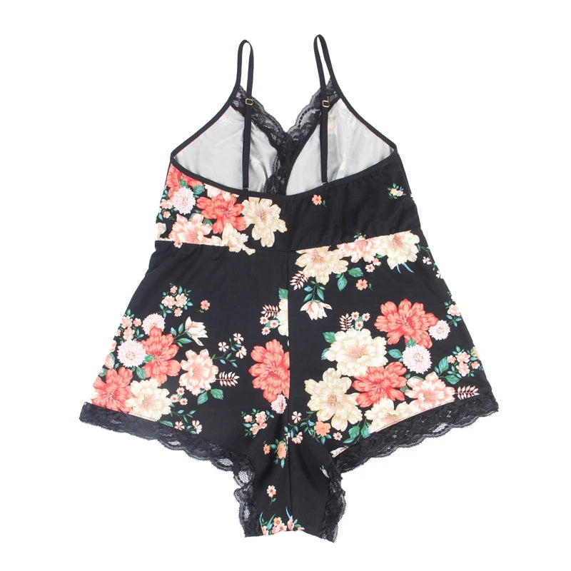 Passion Bloom Silky Bodysuit