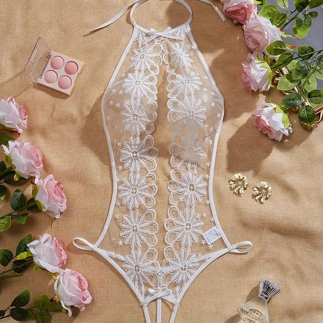 Daisy Dream Teddy Crotchless Backless Bodysuit