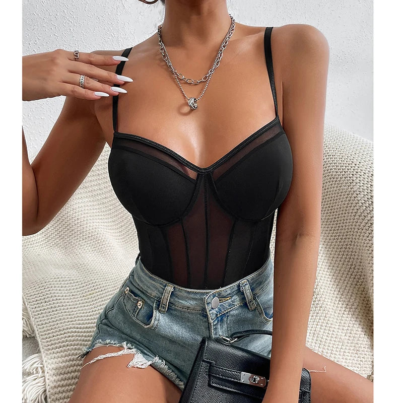 Vertigo Deep V-Neck Bodysuit