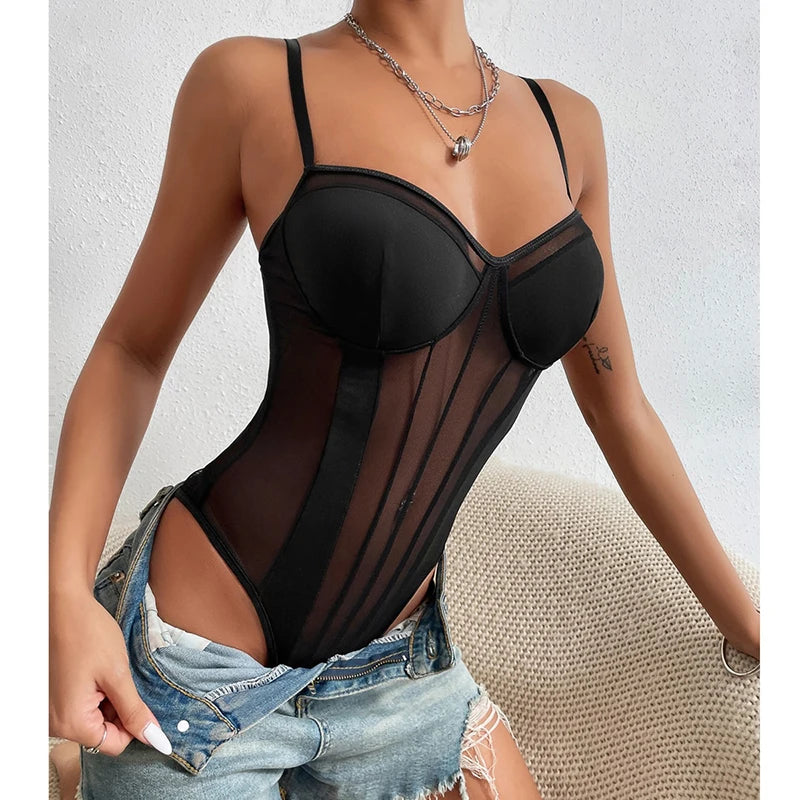 Vertigo Deep V-Neck Bodysuit