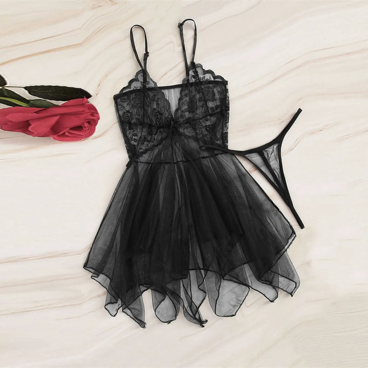 Tulle Lace Sleepwear Set