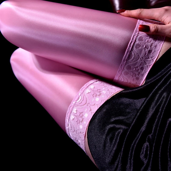 Aria Glossy Lace Hosiery