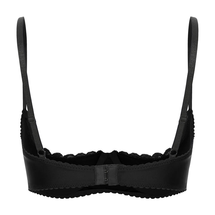 Lustrous Lace Open Cup Bra