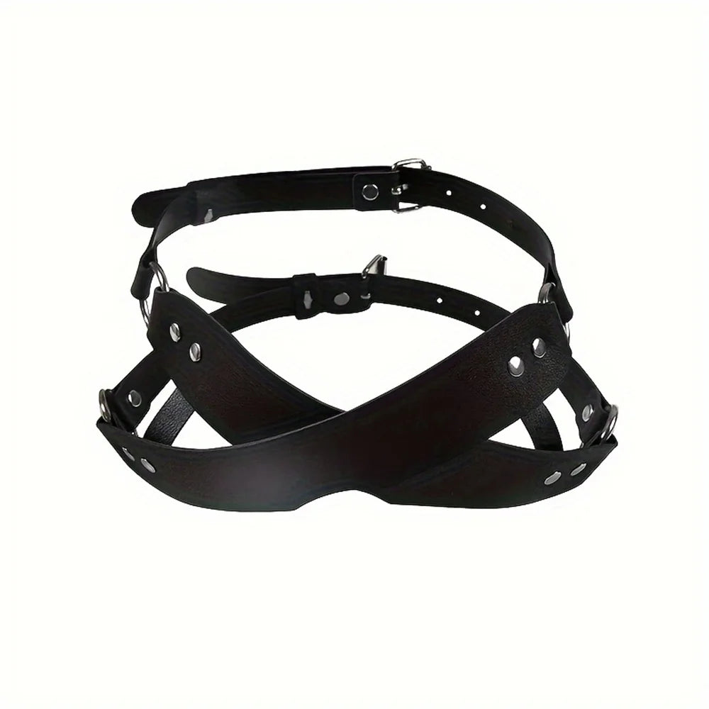 Bondage Leather Blindfold Mask