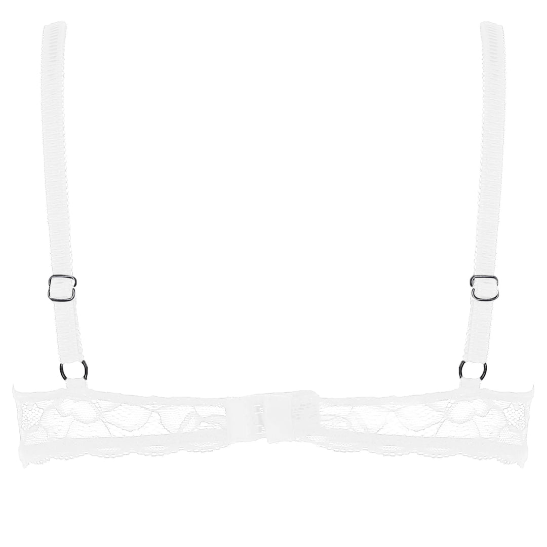 Bowknot Lace Peekaboo Open Cup Bra