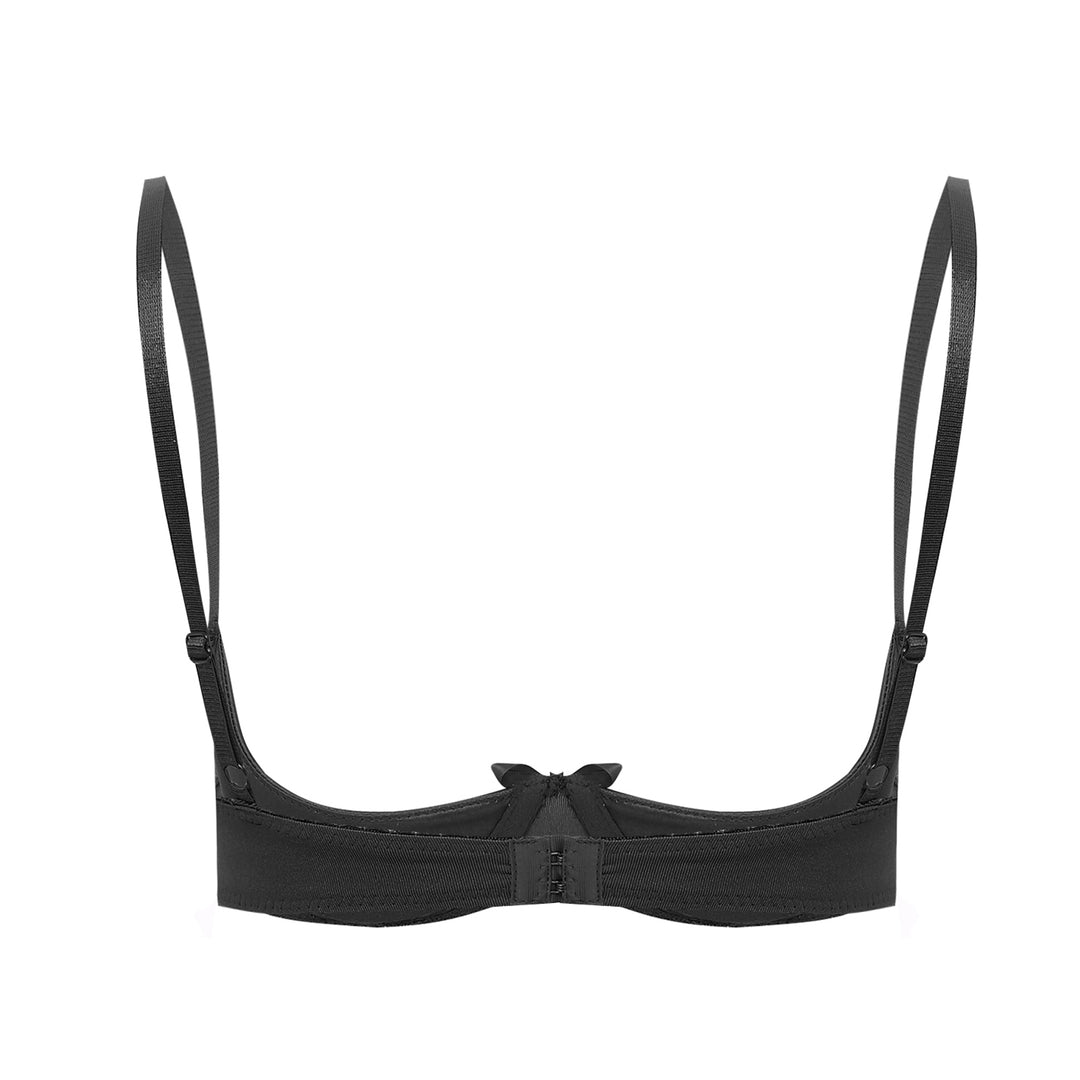 Divine Satin Open Half Cup Bra