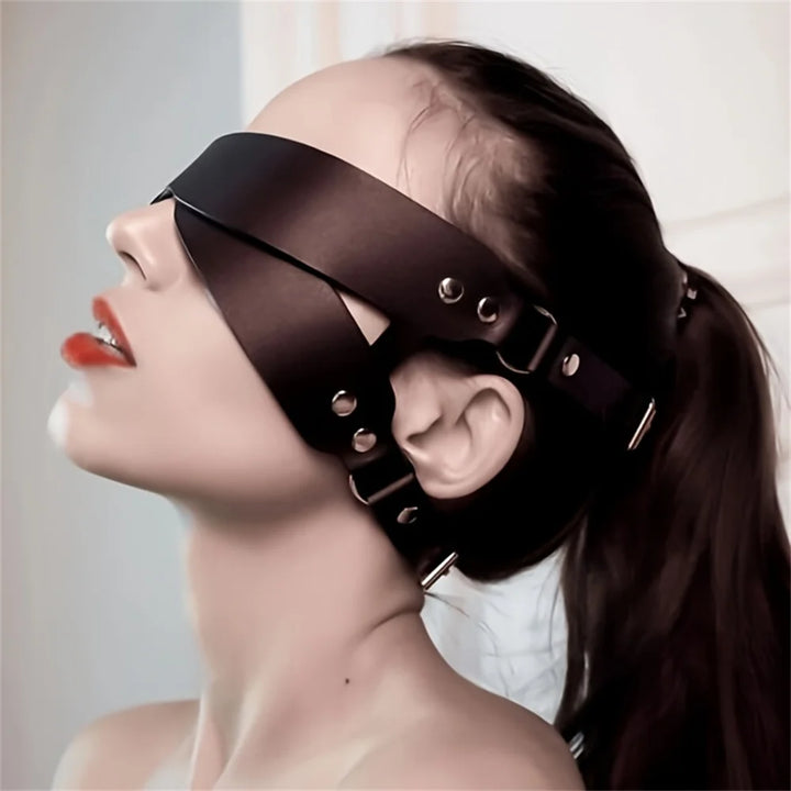 Bondage Leather Blindfold Mask