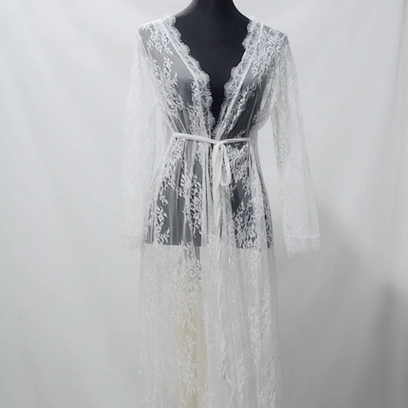 Sheer Bridal Kimono Robe