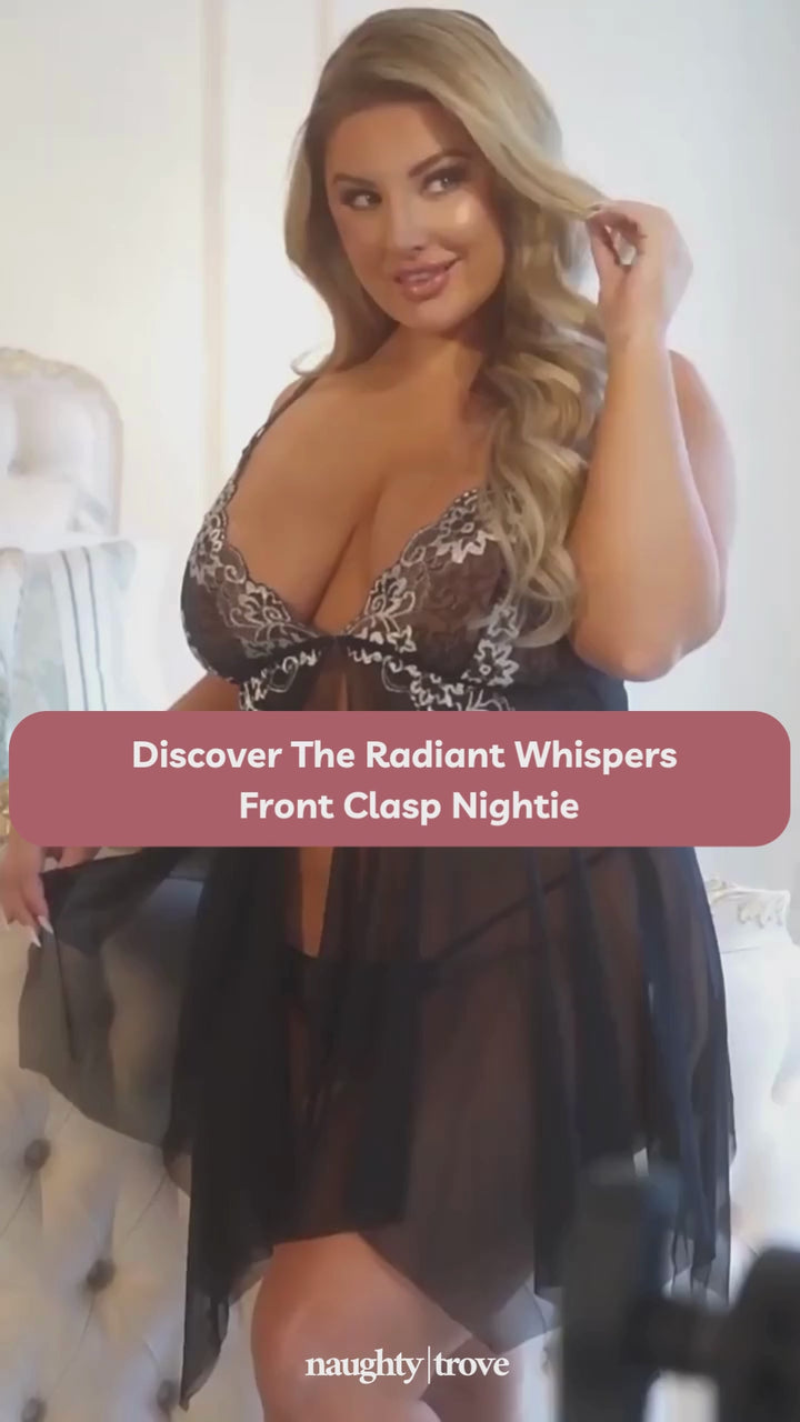 Radiant Whispers Front Clasp Nightie