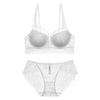Eyelash Lace Brassiere With Matching Panties Set