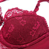 Teaser Style Lace Breathable Bra With Matching Panties, Garter and Stockings