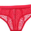 Lovely Floral Lace 3/4 Cup Bra + High Waist Panties + Thong 3Pc Set