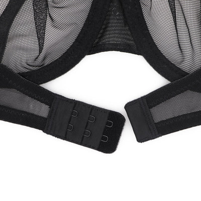 Ultra Thin See-Through 3/4 Cup With Thongs, Garters & Matching Stockings