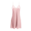 Deep-V Plunge Back Silky Sleeveless Nightgown