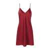 Deep-V Plunge Back Silky Sleeveless Nightgown