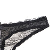 Translucent Lace Ribbon Design Lingerie 5pc Set With Sexy Lace Half Cup Bra + Garters + Panties + Thongs + Stockings