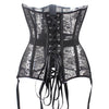 Embroidered Intricate Corset With Matching Stockings